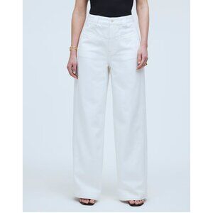 Women's White Wide-Leg Jeans